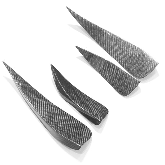 Audi A3 8V S-Line & S3 2013-2016 Saloon/Sedan Pre-Facelift Carbon Fibre/Carbon Fiber Front Bumper Canards Dive Planes Winglets Aero Fins | CT Carbon
