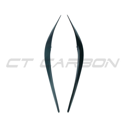 BMW M2 F87 & 2 Series F22 Headlight Eyelids/Eyebrows Covers - Gloss Black ABS Headlamp Brow Trim Garnish Overlays for M2/M2 Competition 2015-2020 & 2 Series Coupe 2014-2020 by CT Carbon