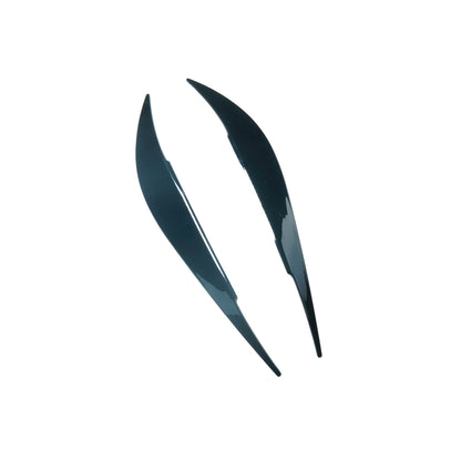 BMW 4 Series F32 F33 F36 (2013-2020), M3 F80 & M4 F82 F83 Headlight Eyelids/Eyebrows - Gloss Black Headlamp Brow Upper Light Trim Covers by CT Carbon