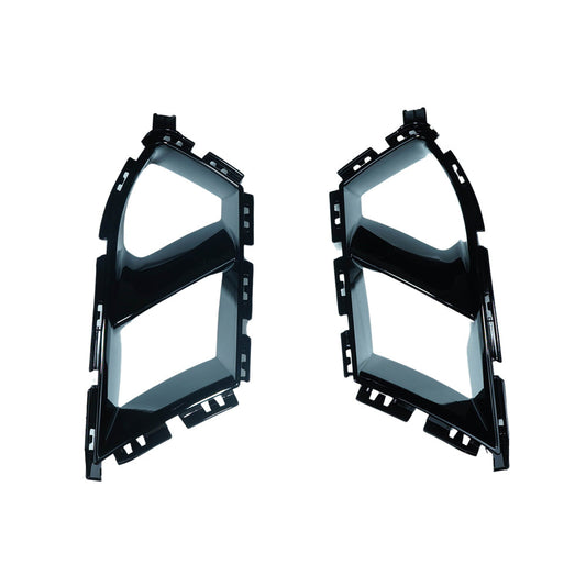 BMW M3/M4 G80 G81 G82 G83 Front Bumper Air Vents & Intake Ducts - Gloss Piano Black ABS OEM-Style Replacement Pair | G8X Front Vent Covers/Air Scoops/Inlet Trims (2021+) | BLAK by CT Carbon