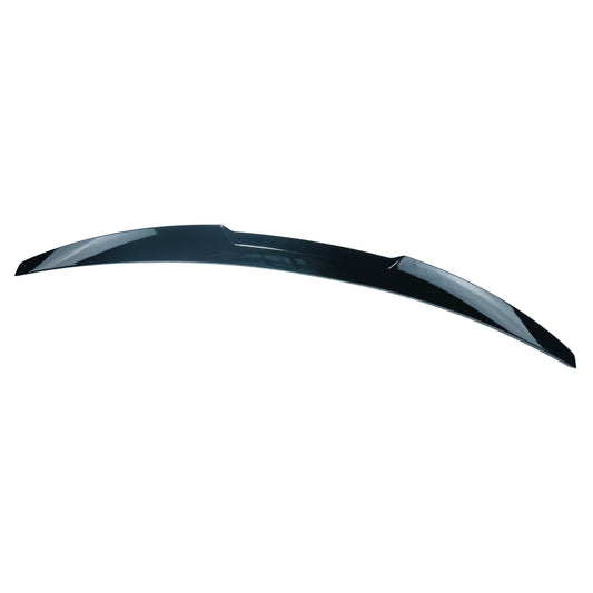 BMW 4 Series Coupe G22 2020+ V1 Rear Lip Spoiler - Gloss Piano Black ABS Boot/Trunk Decklid Tail Lip - OEM+ Style - BLAK by CT Carbon