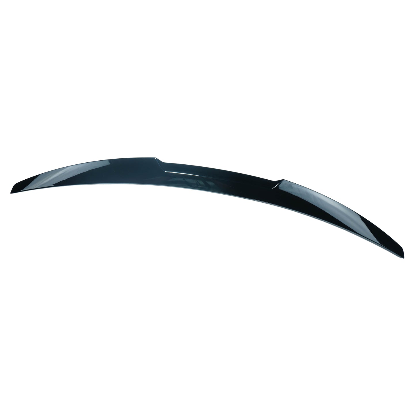 BMW 4 Series G22 Coupe (2-Door) 2020+ Gloss/Piano Black Rear Boot Lip Spoiler V1 - ABS Ducktail Trunk Lip Tailgate Wing, M Style OEM+ - BLAK by CT Carbon