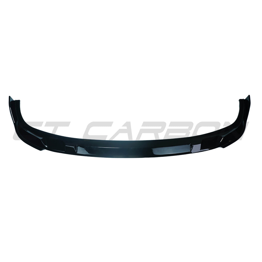 BMW 3 Series (3er) G20/G21 LCI Facelift 2022-2025 Front Lip Spoiler Splitter V2 - Gloss Piano Black ABS Chin Spoiler, Front Bumper Lip/Aero Valance (Saloon & Touring)