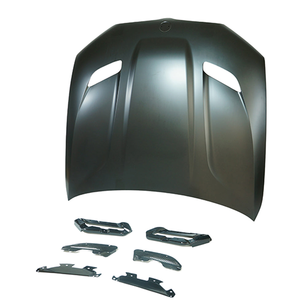 BMW G30/G31 5 Series 2016-2023 & F90 M5 2018-2024 Vented Aluminium Bonnet / Alloy Hood – Heat Extractor, Performance Aftermarket Replacement – CT Carbon – Saloon & Touring Estate (Unpainted)