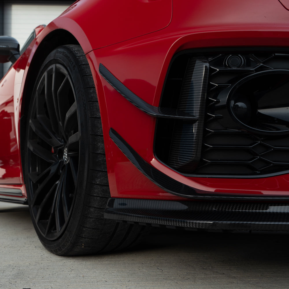 Audi RS4 Avant Estate B9.5 Facelift Carbon Fibre Body Kit by CT Design – 6pc Aero Styling Pack (Front Splitter, Side Skirts, Diffuser, Roof & Tailgate Spoilers, Canards) – Dry Pre