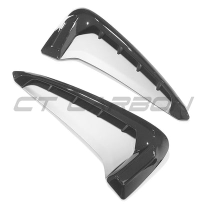BMW X5 F15 2014–2018 Gloss Piano Black Side Vent Surrounds – Wing/Fender Air Breather Trim Covers, Side Grille Garnish, Dechrome Shadowline Styling