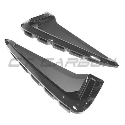 BMW X5 F15 2014-2018 OEM-Style Gloss Piano Black Side Vent Wing/Fender Gill Surround Covers – Air Breather Grille Trim/Garnish – Shadowline Dechrome Black Pack Upgrade – BLAK by CT
