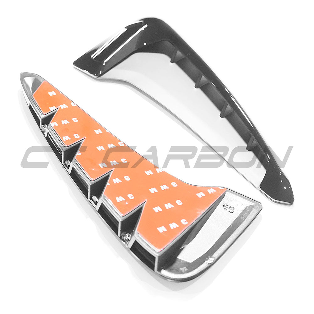 BMW X5 F15 2014–2018 Gloss Piano Black Side Vent Surrounds – Wing/Fender Air Breather Trim Covers, Side Grille Garnish, Dechrome Shadowline Styling