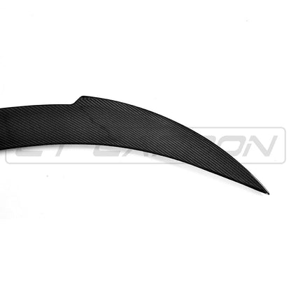 BMW M6 F12/F13 V-Style Carbon Fibre/Fiber Rear Lip Spoiler - CT Carbon Boot/Trunk Decklid Wing for 6 Series Coupe & Convertible (2013-2019) | Bootlid/Tailgate Lip Spoiler