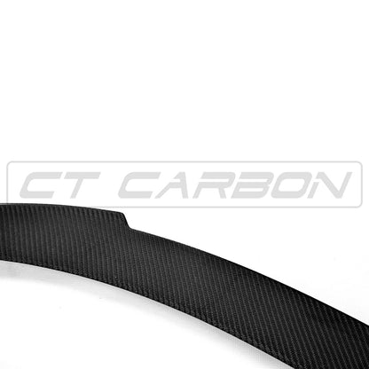 BMW M6 F12/F13 V-Style Carbon Fibre/Fiber Rear Lip Spoiler - CT Carbon Boot/Trunk Decklid Wing for 6 Series Coupe & Convertible (2013-2019) | Bootlid/Tailgate Lip Spoiler