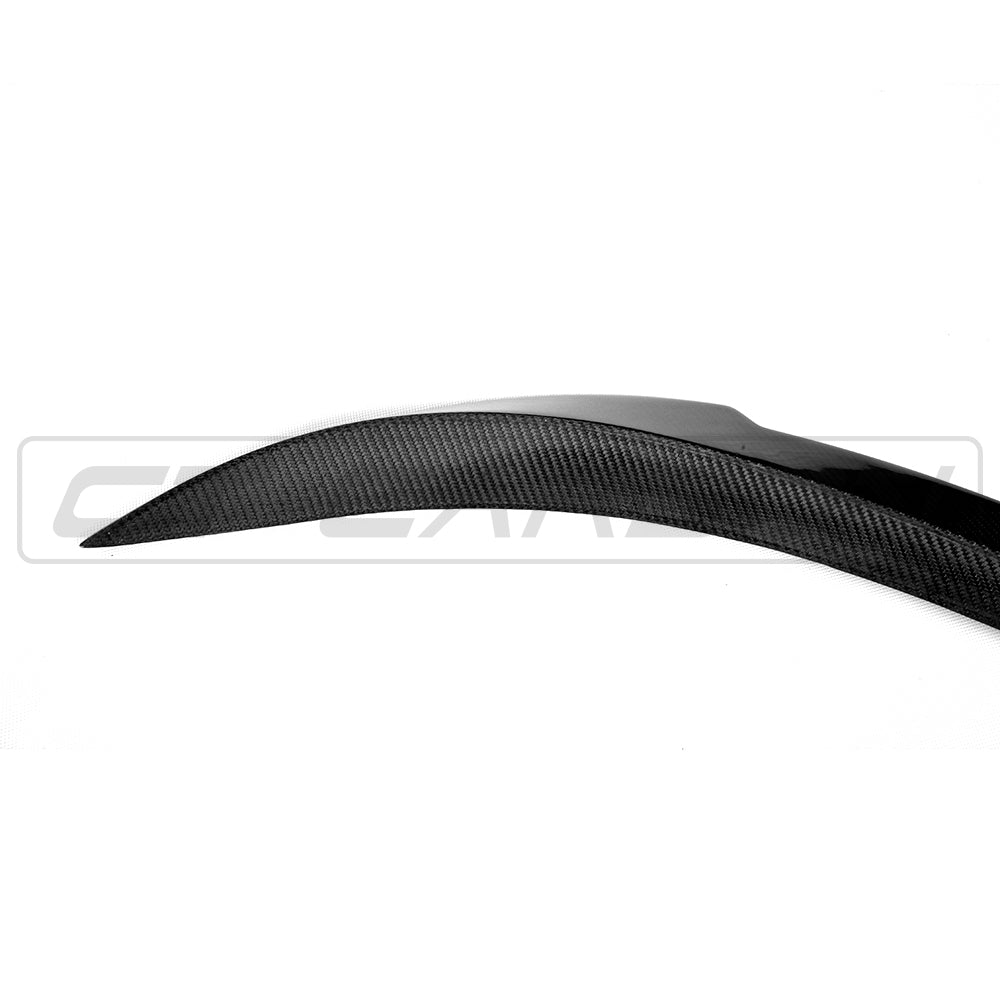 BMW M6 F12/F13 V-Style Carbon Fibre/Fiber Rear Lip Spoiler - CT Carbon Boot/Trunk Decklid Wing for 6 Series Coupe & Convertible (2013-2019) | Bootlid/Tailgate Lip Spoiler