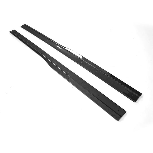 VW Volkswagen Golf R & R-Line MK7 MK7.5 (2014-2020) Carbon Fibre/Fiber Side Skirts - Side Skirt Extensions, Sill/Rocker Extensions, Aero Side Blades, Side Splitters - CT Carbon