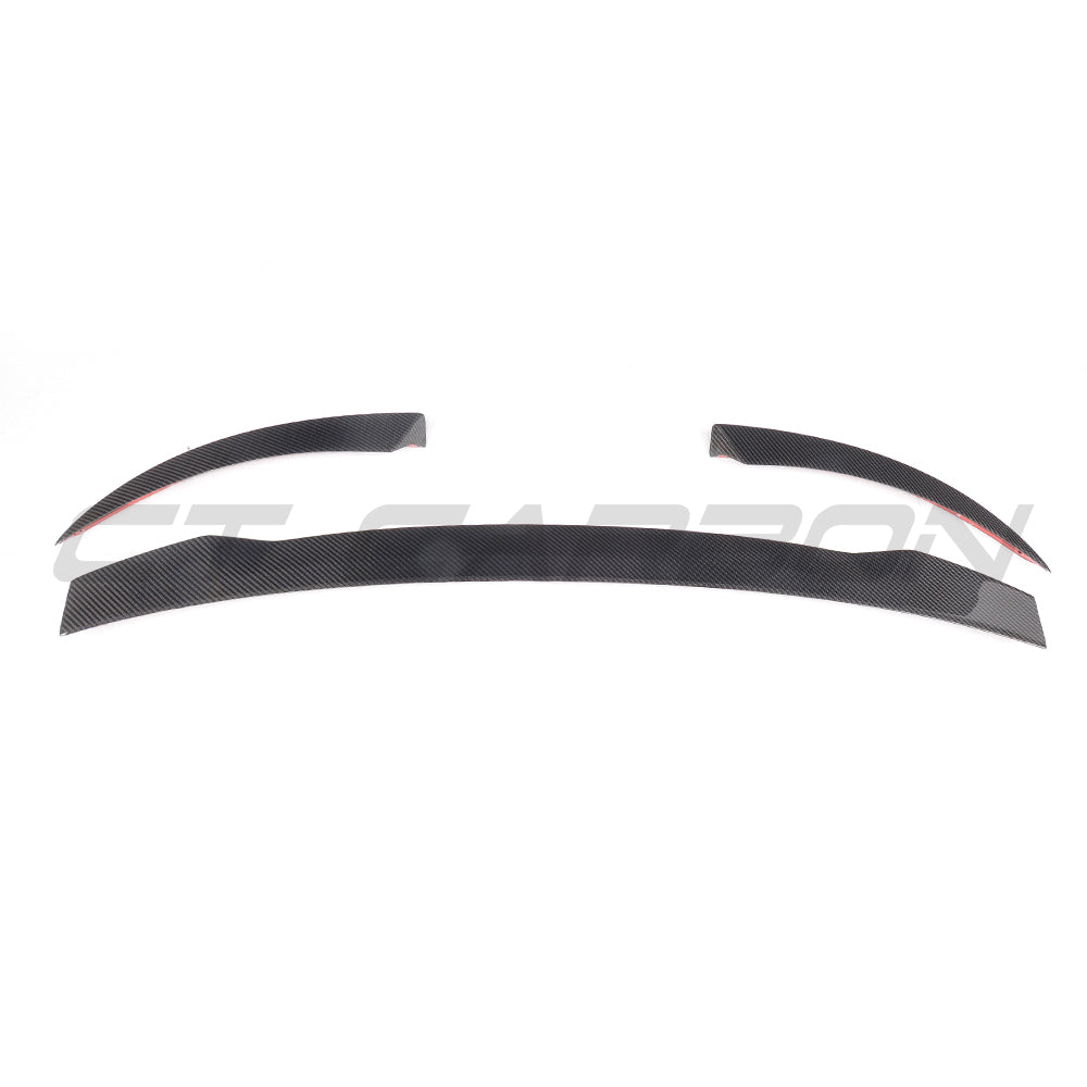 Audi TT/TTS Mk3 8S (2015-2020) Carbon Fibre Rear Lip Spoiler V2 by CT Carbon – Tailgate Wing, Boot/Trunk Lip – Fits S line – Gloss Carbon Performance Rear Wing