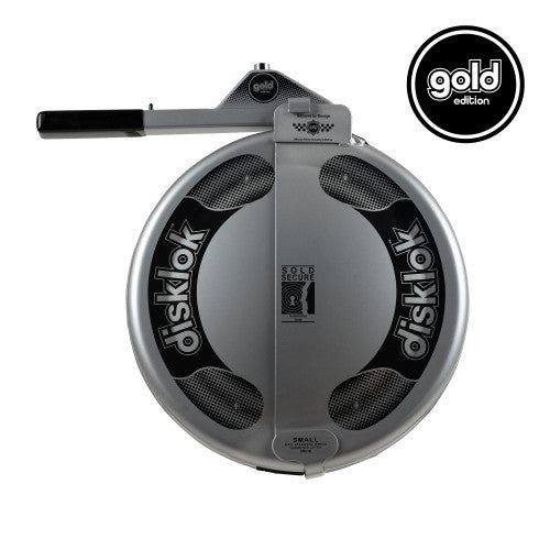 Disklok Gold Edition Steering Wheel Lock – Full-Cover Car Immobiliser Anti-Theft Device for Cars, Vans, SUVs & 4x4s – Heavy Duty High-Visibility Wheel Cover Lock, Relay Attack & Keyless Theft Protection