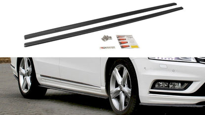 Maxton Design - SIDE SKIRTS DIFFUSERS VW PASSAT B7 R-LINE (2010-2014)
