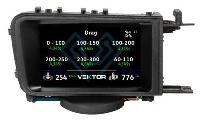 Vektor Performance Display for BMW 3 Series F30 F31 F34 (F3X) - Digital Dash Live Gauges CANbus Screen, OBD2/ECU Scanner & Fault Code Reader, Data Logger, 0-60 & Quarter Mile Timer, GNSS Performance Meter - Lite/Pro