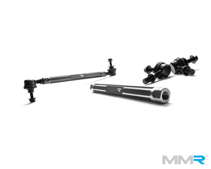 MMR Performance Adjustable Front Drop Links, Sway Bar/Anti-Roll Bar End Links (Stabilizer/ARB Link Rods) for BMW F8x: F87 M2 & M2 Competition, F80 M3, F82/F83 M4 - Suits Lowered Cars/Coilovers, Zero Preload Setup