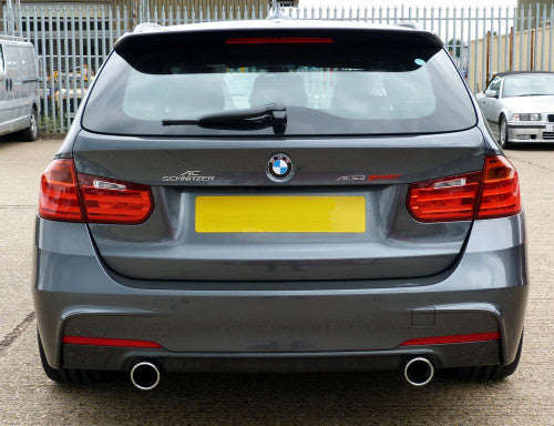 AC Schnitzer Dual sports exhaust with 90mm chrome Sport tailpipes for BMW 3 series (F30/F31) 340i