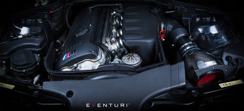 Eventuri Carbon Fibre/Fiber Cold Air Intake / Induction Kit for BMW E46 M3 S54 3.2 (2001-2006) – Performance Airbox Upgrade with Carbon Scoop & High-Flow Filter – BMW M3 E46 Intake System