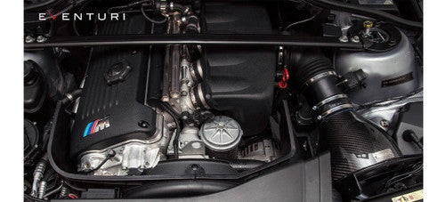 Eventuri Carbon Fibre/Fiber Cold Air Intake / Induction Kit for BMW E46 M3 S54 3.2 (2001-2006) – Performance Airbox Upgrade with Carbon Scoop & High-Flow Filter – BMW M3 E46 Intake System