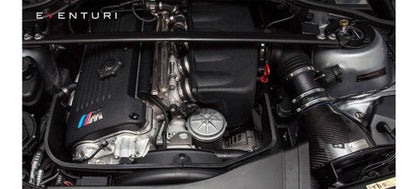 Eventuri Carbon Fibre/Fiber Cold Air Intake / Induction Kit for BMW E46 M3 S54 3.2 (2001-2006) – Performance Airbox Upgrade with Carbon Scoop & High-Flow Filter – BMW M3 E46 Intake System