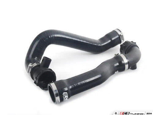 BMW E46 M3 Silicone Coolant/Radiator Hose Kit by ECS Tuning - Upper & Lower Hoses with Quick-Connect Couplers - 3-Ply Reinforced Water Hoses - Direct Fit S54 3.2 Cooling System Upgrade (2000-2006)