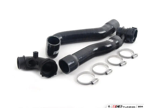 BMW E46 M3 Silicone Coolant/Radiator Hose Kit by ECS Tuning - Upper & Lower Hoses with Quick-Connect Couplers - 3-Ply Reinforced Water Hoses - Direct Fit S54 3.2 Cooling System Upgrade (2000-2006)