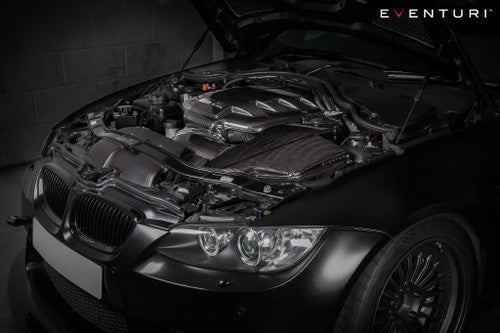 Eventuri Carbon Fibre (Fiber) Intake Plenum/Chamber for BMW M3 E90 E92 E93 (E9X, S65 V8) – Carbon Airbox Lid / Intake Manifold Lid – CSL‑Style Induction Sound Upgrade – Velocity Stack Resonance Chamber – Direct OEM Replacement