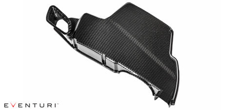 Eventuri Carbon Fibre Airbox Lid for BMW M3 E90 E92 E93 (E9X) S65 V8  Black Prepreg OEM Replacement Intake Cover