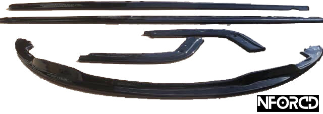 BMW 3 Series E92 E93 M Sport Pre-LCI Front Splitter / Front Lip Spoiler 20062009, Gloss Black ABS, KSB, UK Made, Fitting Hardware Included