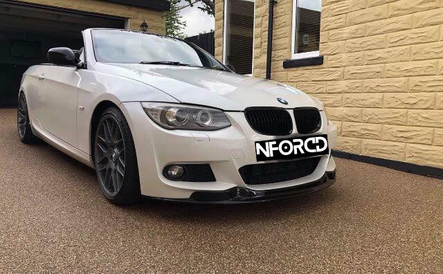 Gloss Black Front Splitter Lip for BMW 3 Series E92 E93 M Sport LCI Facelift (2010-2013) - Front Bumper Lip/Chin Spoiler/Valance Lower Extension - Coupe & Convertible - ABS Aero - UK Made