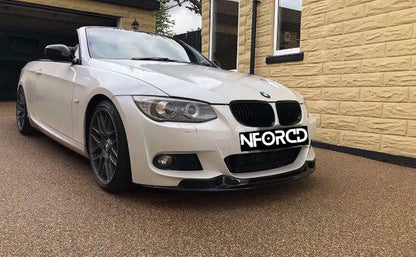 Gloss Black Front Splitter Lip for BMW 3 Series E92 E93 M Sport LCI Facelift (2010-2013) - Front Bumper Lip/Chin Spoiler/Valance Lower Extension - Coupe & Convertible - ABS Aero - UK Made