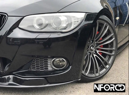 Gloss Black Front Splitter Lip for BMW 3 Series E92 E93 M Sport LCI Facelift (2010-2013) - Front Bumper Lip/Chin Spoiler/Valance Lower Extension - Coupe & Convertible - ABS Aero - UK Made