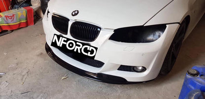 BMW 3 Series E92 E93 M Sport Pre-LCI Front Splitter / Front Lip Spoiler 20062009, Gloss Black ABS, KSB, UK Made, Fitting Hardware Included