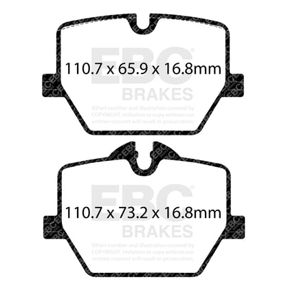 EBC Toyota Supra GR RP-X Track & Race Rear Brake Pads (A90)