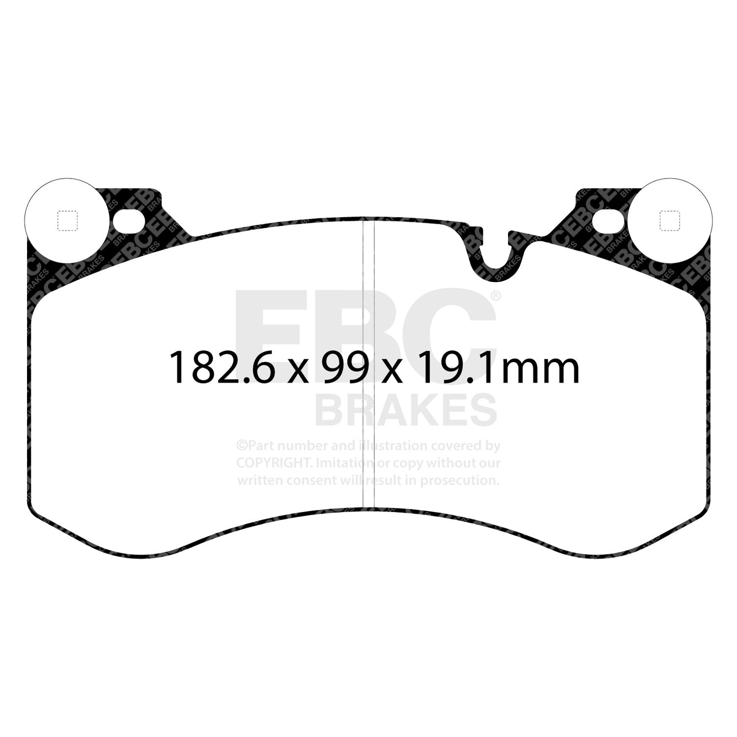 EBC Racing BMW G80/G81 M3, G82/G83 M4 & G87 M2 RP-1 Front Brake Pads DP82454RP1