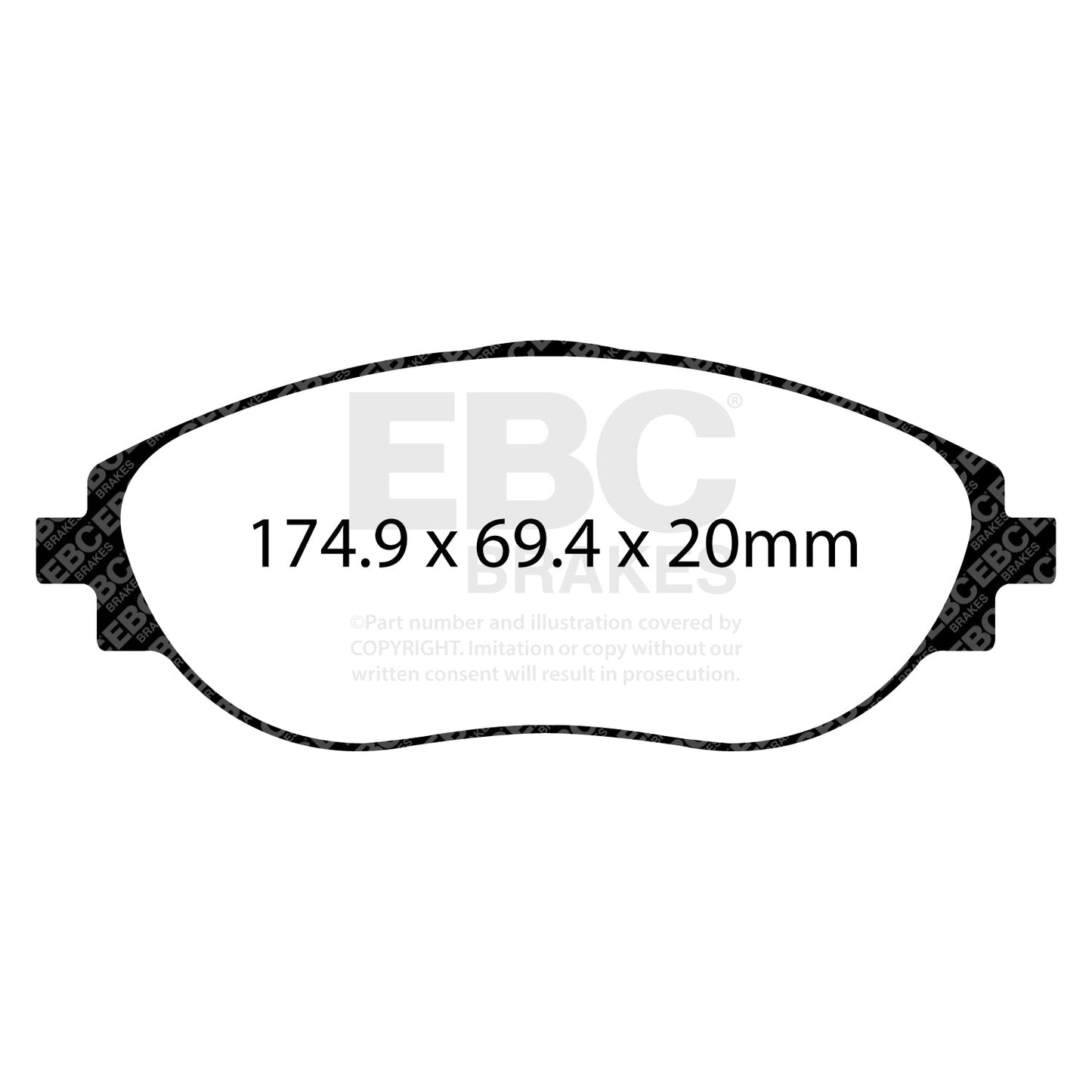 EBC Volkswagen Golf R RP-X Track & Race Front Brake Pads DP82127RPX (Mk7)