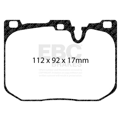 EBC Yellowstuff Front Brake Pads For BMW F Series M Lites & M Vehicles DP42130R