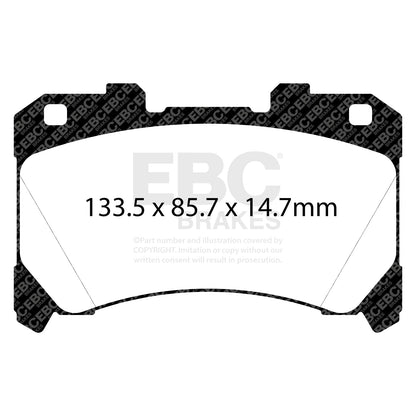 EBC Yellowstuff Front Brake Pads For Toyota GR Yaris (Mk4 2020+)