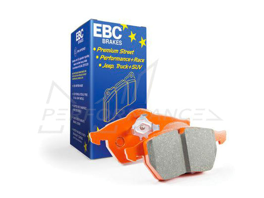 EBC Brakes Orangestuff / Orange Stuff DP91127 Rear Racing/Track Ceramic Brake Pads for Brembo Rear Calipers - Audi R8 (4S), BMW M2 Competition (F87), Lamborghini Gallardo LP560-4, Murcielago LP640, Diablo - Motorsport/Track Day Use Only