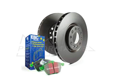 EBC Greenstuff 2000 Front Sport Brake Pads & Premium OE Riveted Discs Kit for BMW E60 E61 E64 E65 (ATE Caliper) 348mm  Fits 545i 540i 645i 630i  DP21482 D1390R PD01KF1634
