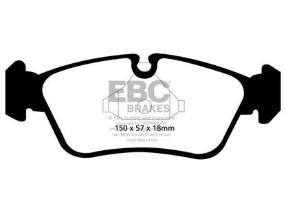 EBC Greenstuff 2000 Front Brake Pads & Discs Kit (Rotors & Pads Set) for BMW 1 Series E81 E87 & 3 Series E90 E91 TRW Caliper - Street Sport Fast Road OE Replacement Upgrade - Fits 118i 316i 318i 320i - Coated Plain 292mm - PD01KF178 DP21587 D1356