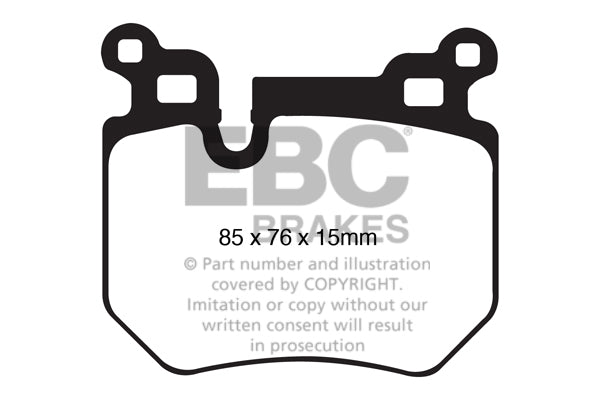 EBC Brakes Bluestuff NDX Rear Brake Pads for BMW 1 Series 135i E82/E88 (2007-2014) | Track Day & Fast Road | DP51996NDX
