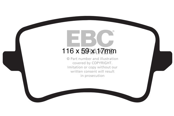 EBC Brakes Orangestuff DP31995 Front Track/Race Brake Pads for BMW 135i E82/E88 (2007-2010) N54 3.0 Twin Turbo – OEM Brembo 6‑Pot Front Caliper – 1 Series Track Day/HPDE/Time Attack Pads