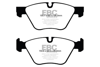 EBC Yellowstuff 4000 Front Brake Pads & OE Riveted Discs Kit for BMW Z4 E89 28i/30i (2009-2011) - ATE Caliper - 330mm Performance Upgrade