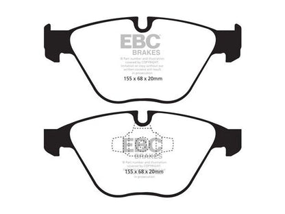 EBC Greenstuff 2000 Front Discs & Pads Kit (Plain Rotors) for BMW 3 Series E90 E91 E92 E93 (E9