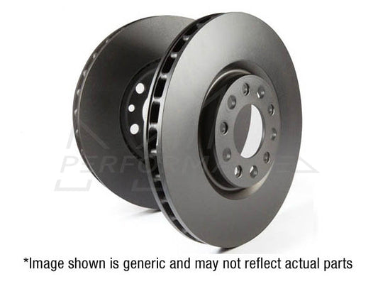 EBC Premium OE Replacement D1850 Front Brake Discs (Rotors) for BMW F20 F21 F30 F31 F34 F32 F33 F36 1/3/4 Series - ATE Calipers - Thermic Black G3000 - Fits 118i 120i 316i 318i 320i 418i 420i