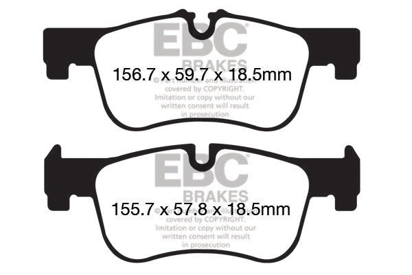 EBC Greenstuff 2000 Sport Front Brake Pads for BMW 1 Series F20 F21 & 2 Series F22 F23 (ATE Caliper Only) - DP22155 - 114i 116i 118i 218i 116d 118d 218d