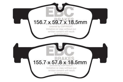 EBC Greenstuff 2000 Sport Front Brake Pads for BMW 1 Series F20 F21 & 2 Series F22 F23 (ATE Caliper Only) - DP22155 - 114i 116i 118i 218i 116d 118d 218d