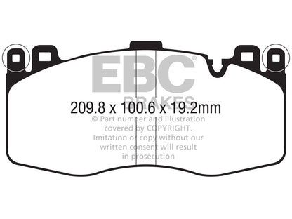EBC Bluestuff NDX Front Brake Pads for BMW X5 M F85 (2015-2018) & X6 M F86 (2015-2019) | Performance Track Day/Fast Road | DP52370NDX